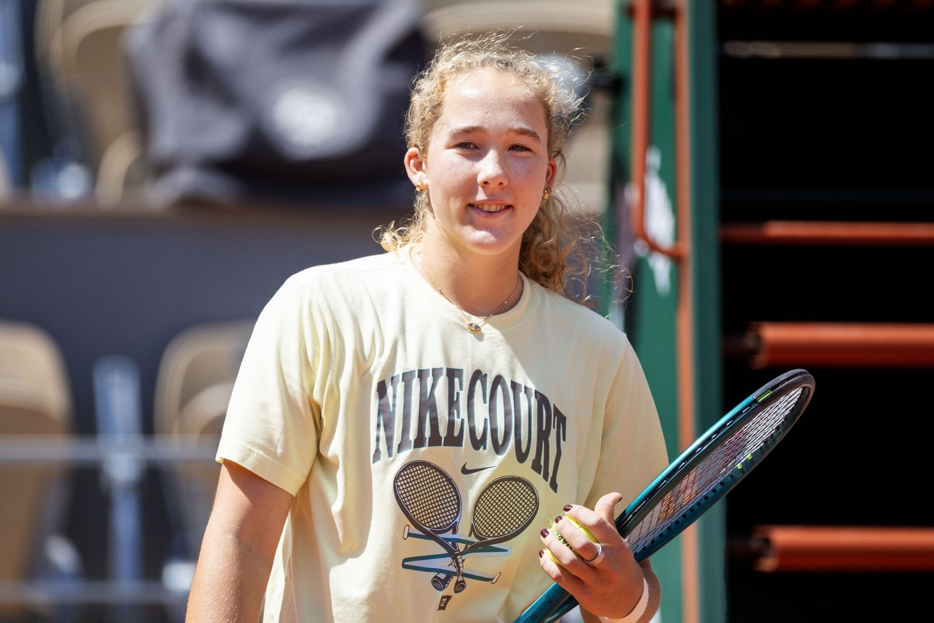 Mirra Andreeva at the French Open 2025. (Photo: Getty)